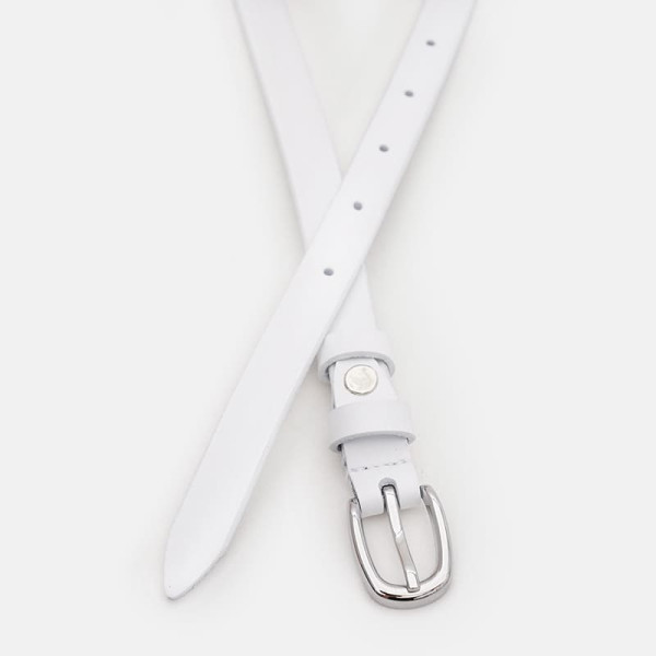 Ремень женский кожаный JZ SB-JZ100v1genw55-white