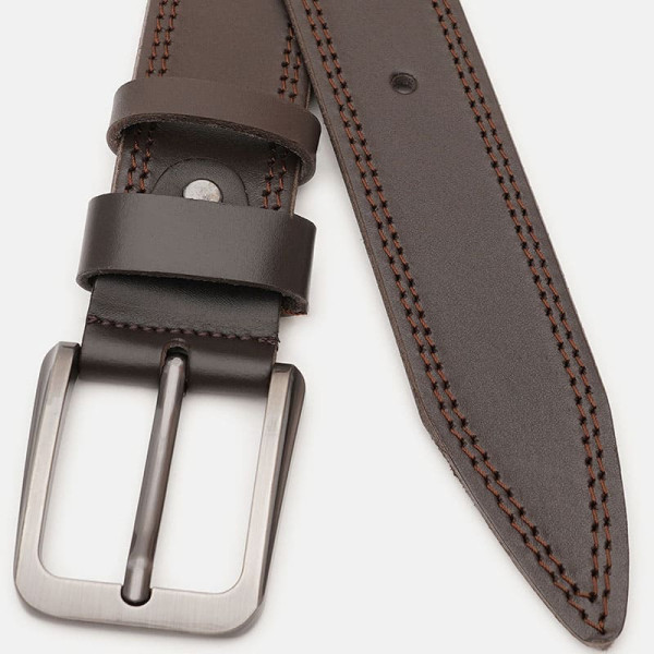 Ремень мужской кожаный JZ SB-JZV1115FX18-brown