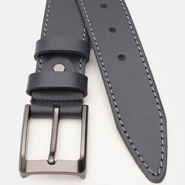 Ремень мужской кожаный JZ SB-JZV1115FX45-navy