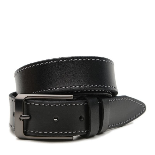 Ремень мужской кожаный JZ SB-JZV1115GX41-black