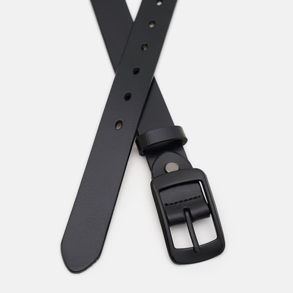 Ремень женский кожаный JZ SB-JZCV1ZK-001bl-black