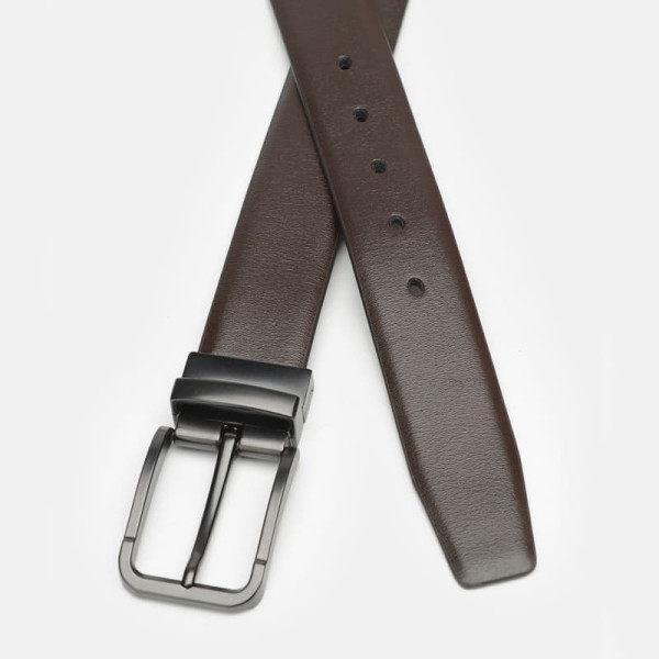 Ремень мужской кожаный JZ SB-JZCV1023-4-brown