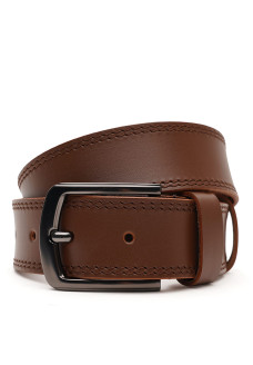 Ремень мужской кожаный JZ SB-JZV1115FX58-brown