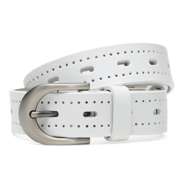 Ремень женский кожаный JZ SB-JZCV1ZK-078-white
