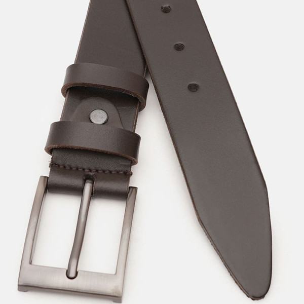 Ремень мужской кожаный JZ SB-JZV1115FX11-brown