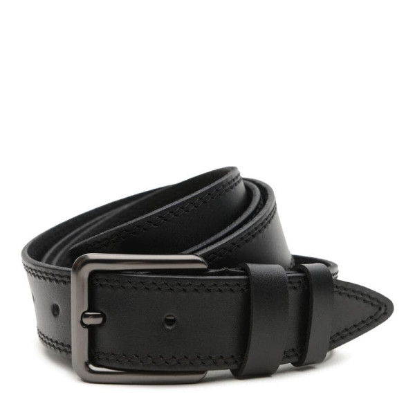 Ремень мужской кожаный JZ SB-JZV1GX03-black