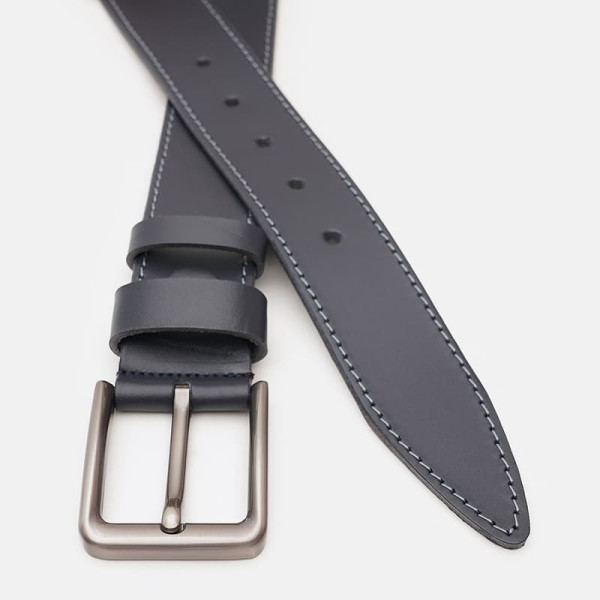 Ремень мужской кожаный JZ SB-JZV1115FX57-navy