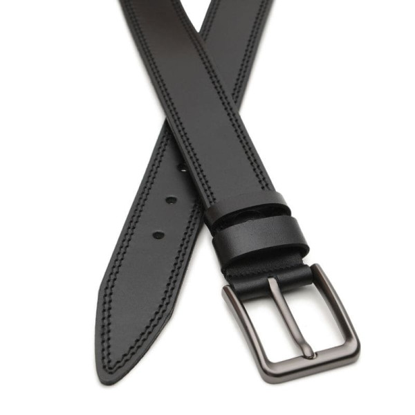 Ремень мужской кожаный JZ SB-JZV1125GX06-black