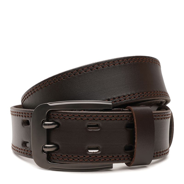 Ремень мужской кожаный JZ SB-JZV1FX28-brown