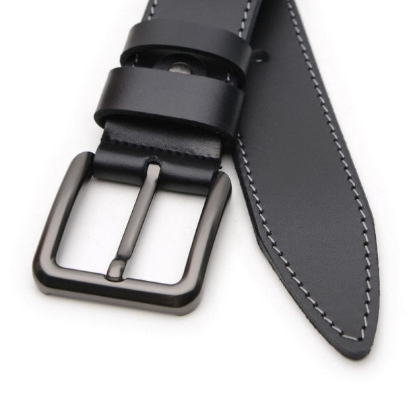 Ремень мужской кожаный JZ SB-JZV1115GX29-black
