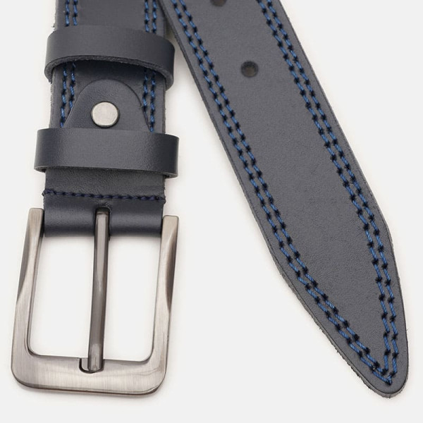 Ремень мужской кожаный JZ SB-JZV1125FX42-navy