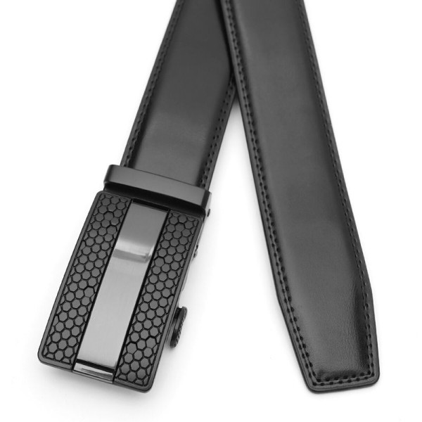 Ремень мужской кожаный JZ SB-JZV1GKX09-black