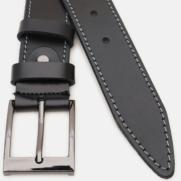 Ремень мужской кожаный JZ SB-JZV1125FX10-black