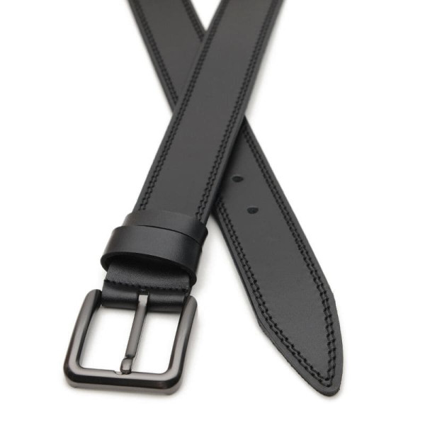 Ремень мужской кожаный JZ SB-JZV1115GX01-black