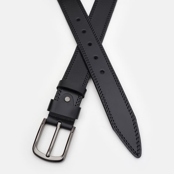 Ремень мужской кожаный JZ SB-JZ150v1fx78-black
