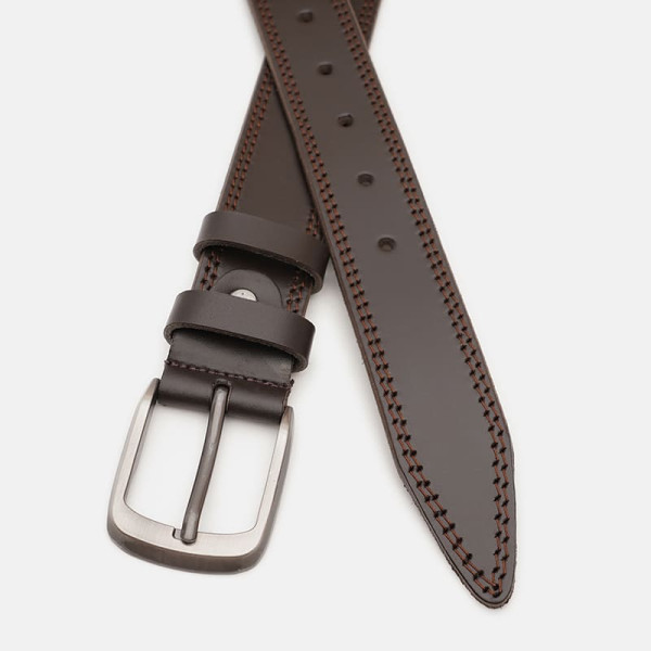 Ремень мужской кожаный JZ SB-JZV1115FX04-brown