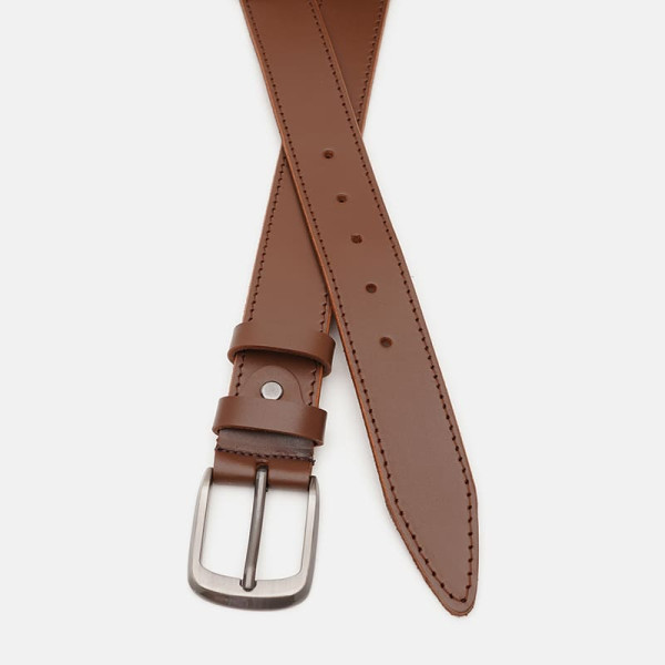 Ремень мужской кожаный JZ SB-JZV1115FX08-brown