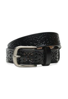 Ремень женский кожаный JZ SB-JZCV1ZK-040-black