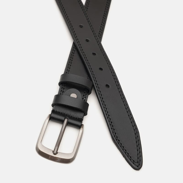 Ремень мужской кожаный JZ SB-JZV1115FX02-black