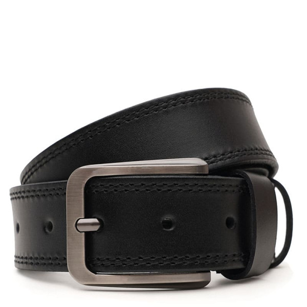 Ремень мужской кожаный JZ SB-JZV1115FX16-black