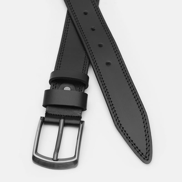 Ремень мужской кожаный JZ SB-JZV1125FX20-black
