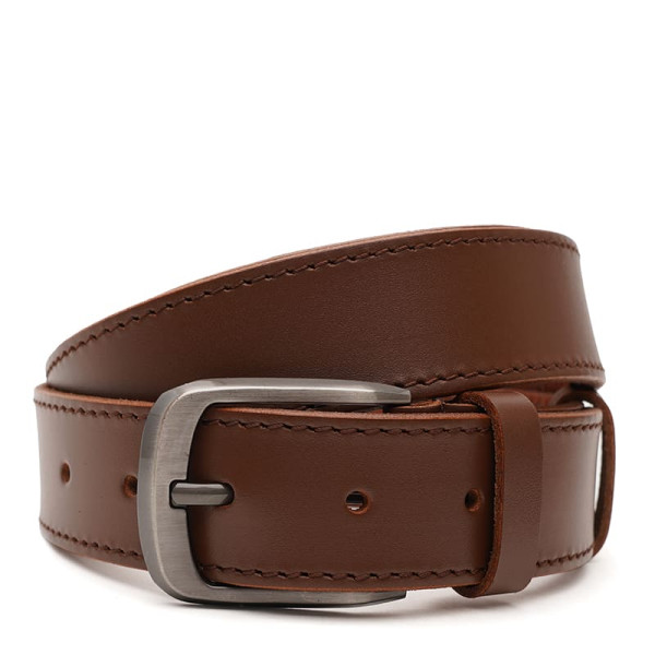 Ремень мужской кожаный JZ SB-JZV1115FX08-brown