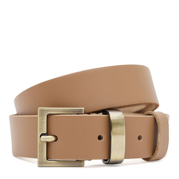 Ремень женский кожаный JZ SB-JZ110b1genw133-caramel