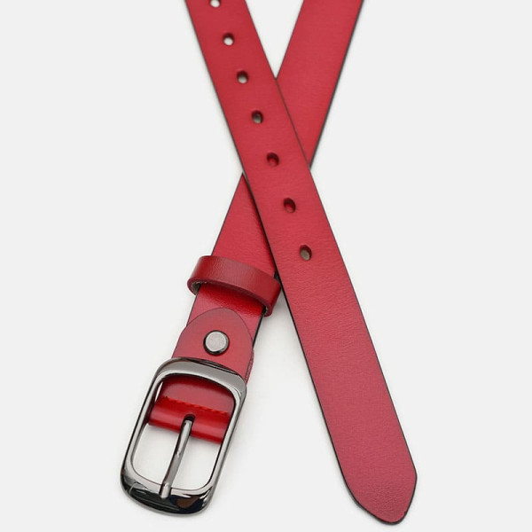 Ремень женский кожаный JZ SB-JZCV1ZK-008c-red