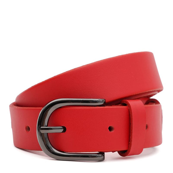 Ремень женский кожаный JZ SB-JZ100v1genw40-red