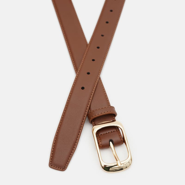 Ремень женский кожаный JZ SB-JZCV1ZK158-goldbrown