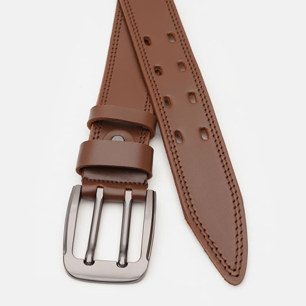 Ремень мужской кожаный JZ SB-JZV1115FX24-brown