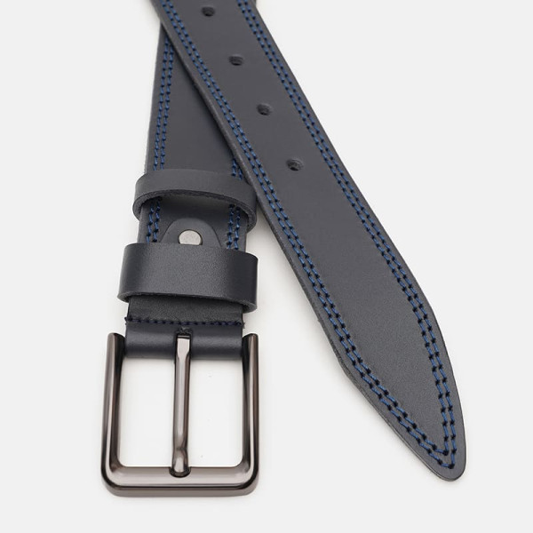 Ремень мужской кожаный JZ SB-JZV1125FX56-navy
