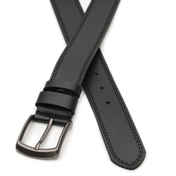 Ремень мужской кожаный JZ SB-JZV1115GX20-black