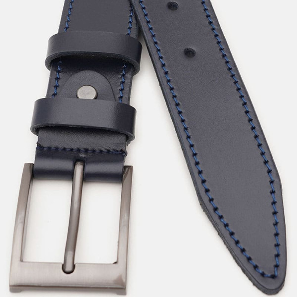 Ремень мужской кожаный JZ SB-JZV1125FX13-navy