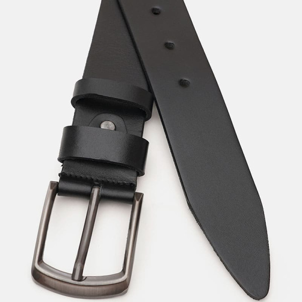 Ремень мужской кожаный JZ SB-JZV1125FX19-black