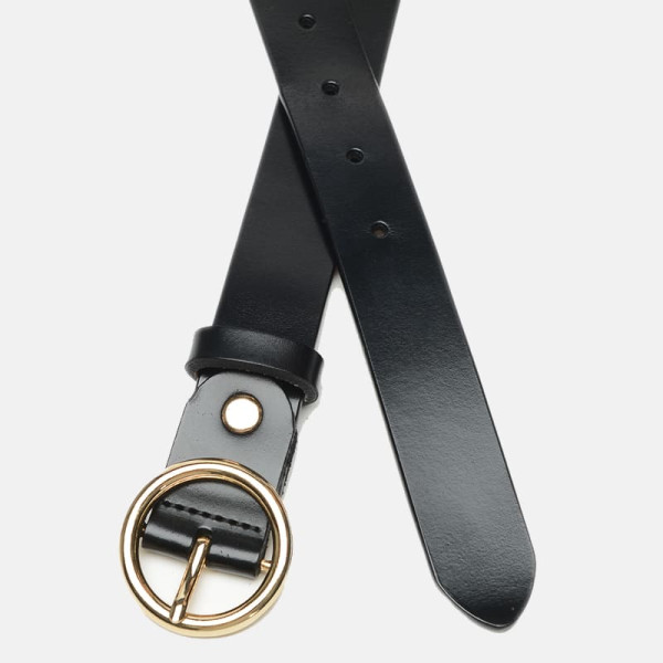 Ремень женский кожаный JZ SB-JZCV1ZK-037-black