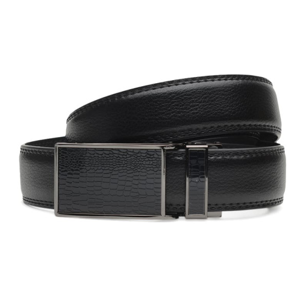 Ремень мужской кожаный JZ SB-JZC133-0277-1 Черный