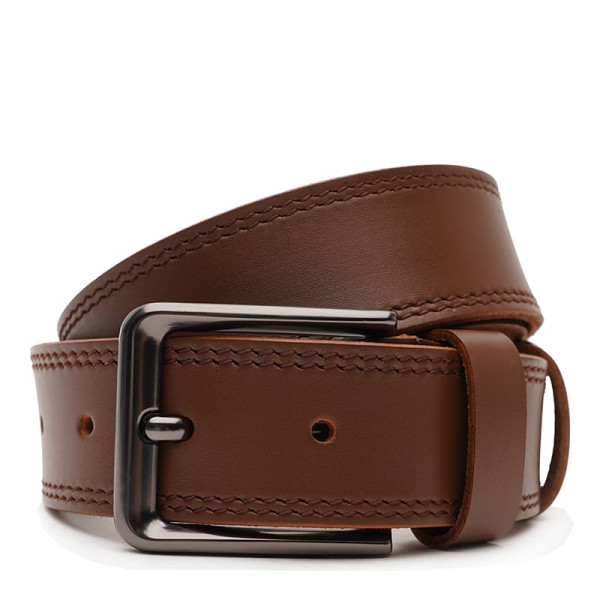 Ремень мужской кожаный JZ SB-JZV1115FX55-brown