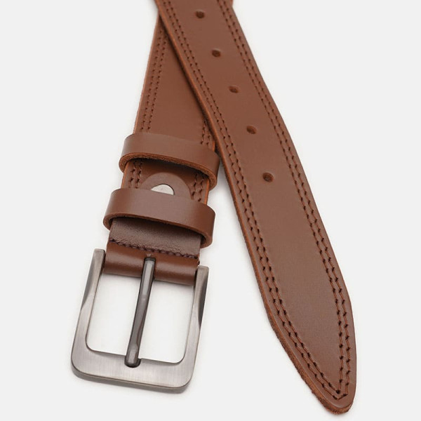 Ремень мужской кожаный JZ SB-JZV1125FX41-brown