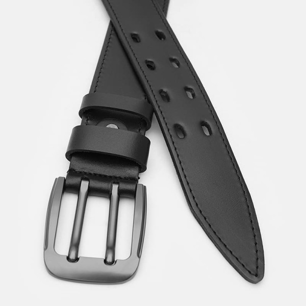 Ремень мужской кожаный JZ SB-JZV1115FX25-black