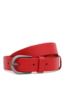 Ремень женский кожаный JZ SB-JZ100v1genw39-red