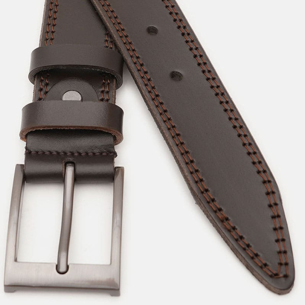 Ремень мужской кожаный JZ SB-JZV1125FX12-brown