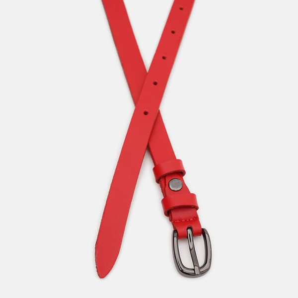 Ремень женский кожаный JZ SB-JZ100v1genw41-red