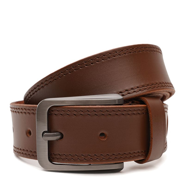 Ремень мужской кожаный JZ SB-JZV1FX30-brown