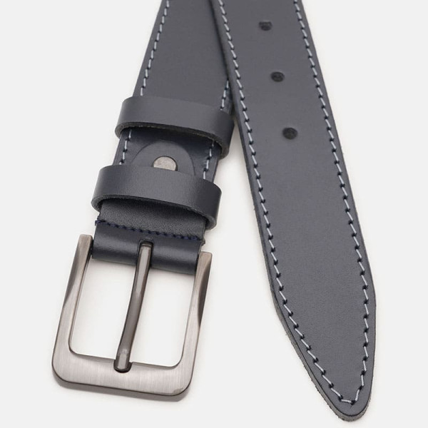 Ремень мужской кожаный JZ SB-JZV1115FX39-navy