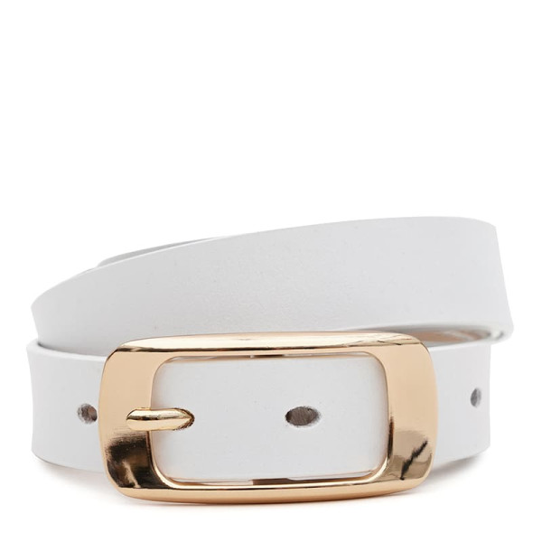 Ремень женский кожаный JZ SB-JZCV1ZK-015-goldwhite