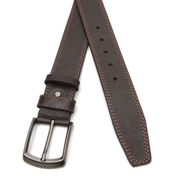 Ремень мужской кожаный JZ SB-JZV1115GX21-brown