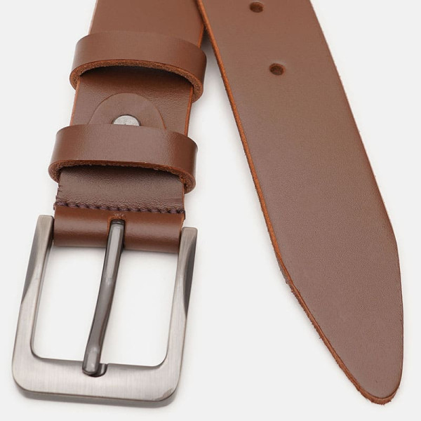 Ремень мужской кожаный JZ SB-JZV1115FX40-brown