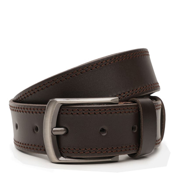 Ремень мужской кожаный JZ SB-JZV1115FX22-brown