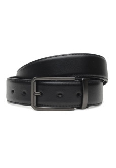 Ремень мужской кожаный JZ SB-JZC135-4086-3 Черный